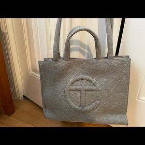 Telfar X Ugg Heather grey medium shopping bag. Directly from Telfar. Gently used